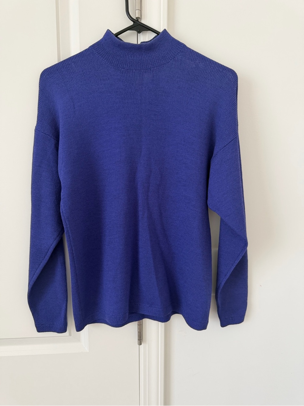 Vintage St. John Sportswear Made in USA Purple Sweater Turtleneck Sz Medium Fall